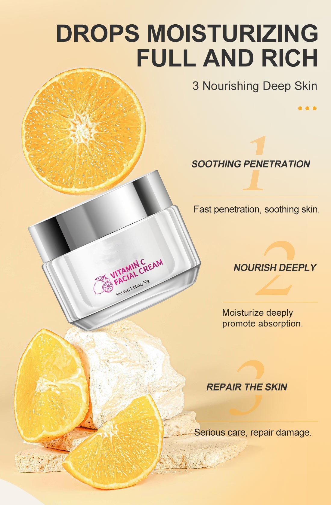 Vitamin C Crème pour visage
