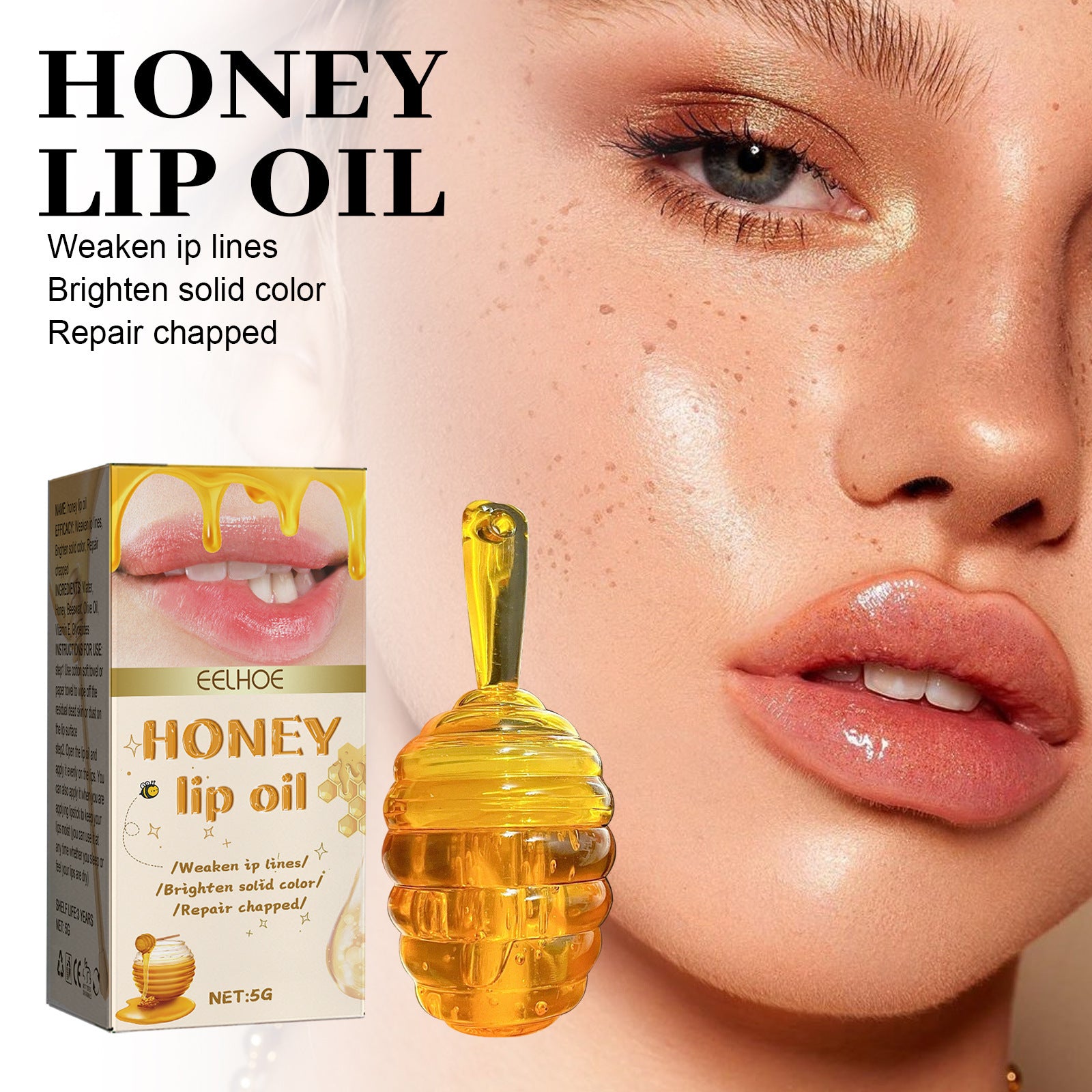 Gloss Lèvres Miel – Soin Réparateur Anti-Gerçures - WeCream
